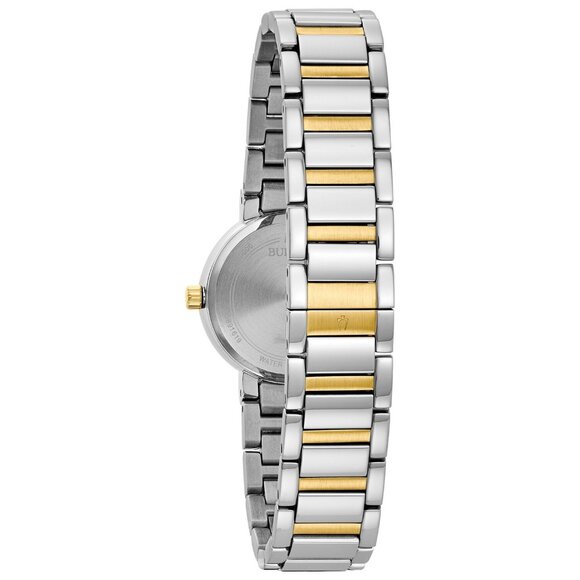 Bulova Futuro Women's Quartz Silver Gold Bracelet Watch - Picture 3 of 5
